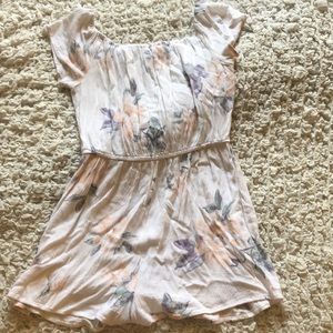 Off the shoulder white romper